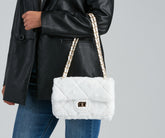 Sac à bandoulière Furry Companions Diamond Quilt
